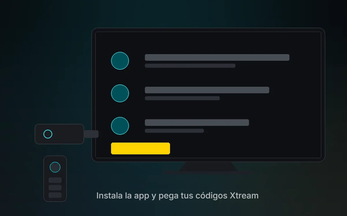 Instalar XCIPTV en Fire TV Stick y Smart TV: pasos e introducción de los códigos Xtream